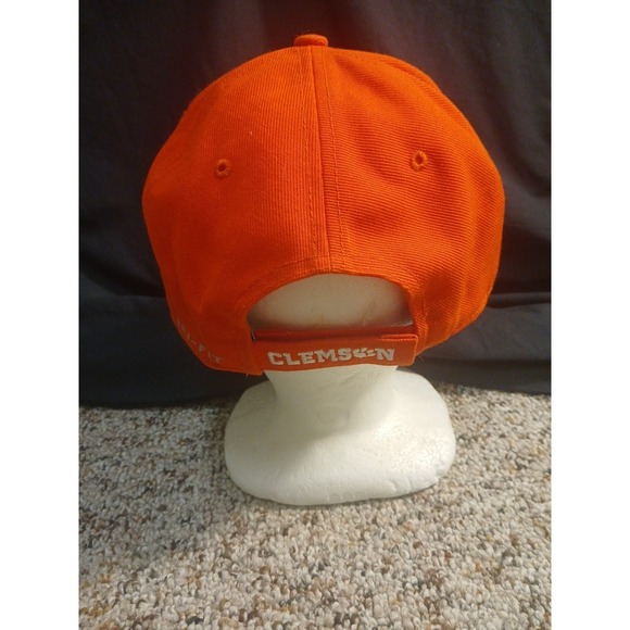 Vintage Nike Team Clemson Tigers Hat Adjustable Strap Orange Very Nice - Picture 3 of 7